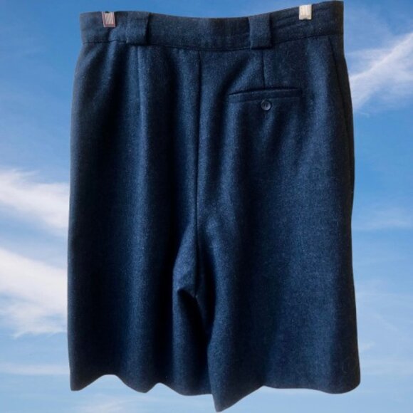 Giorgio Sant'Angelo Vintage 80’s Black Wool Lined Shorts Culottes size 12 - Picture 11 of 13
